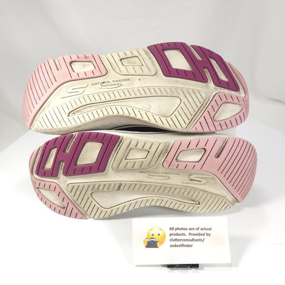 Skechers Go Run Athletic Running Lace Up Shoe Womens Size 9 129601W Black - Picture 9 of 9